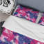 Ensemble de housse de couette moderne rose et violet-109144352