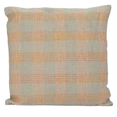  Plaid Cotton Throw Pillow