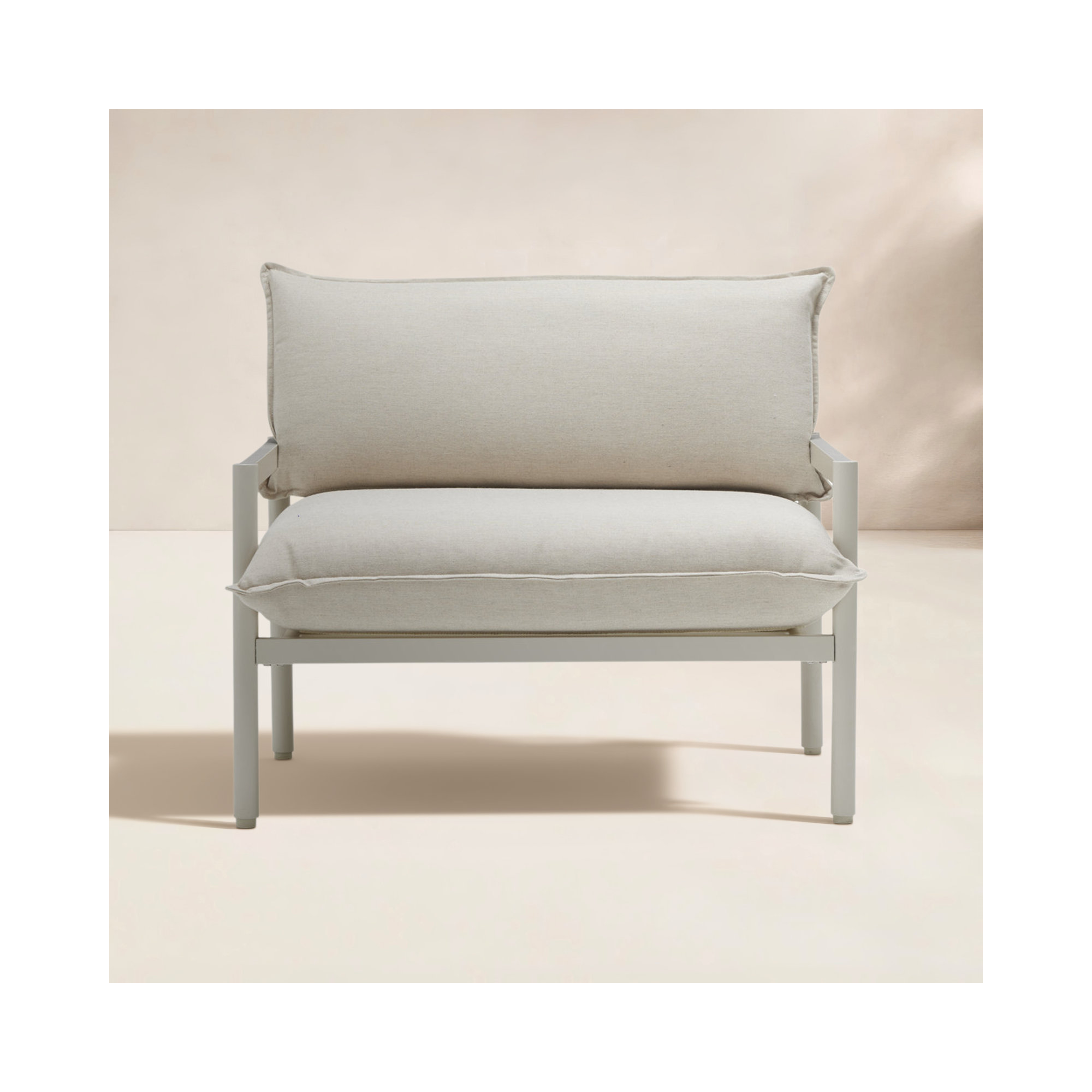 Terra Outdoor Lounge Chair, Putty