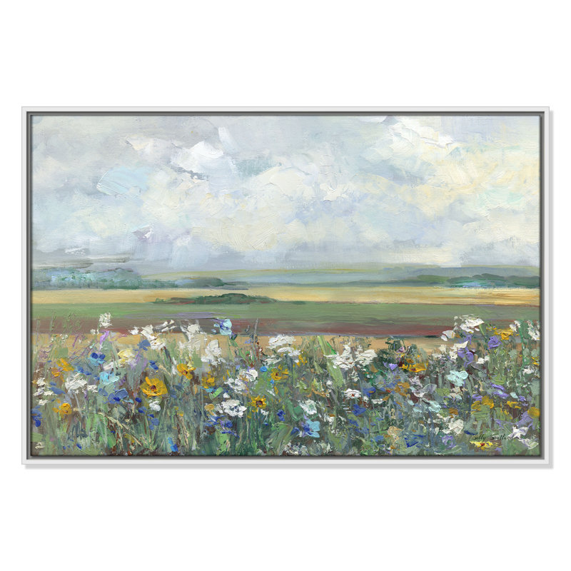 «Swampscott Far Afield Print» par Sally Swatland, H 25,5 po x l 37,5 po, Blanc