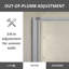 Porte de baignoire pliante avec verre transparent 44 po x l 55 po Triton-110468943