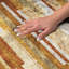 Tapis à rayures Dream Shag ADS766 lavable à la machine de qualité supérieure-74440513-74440522
