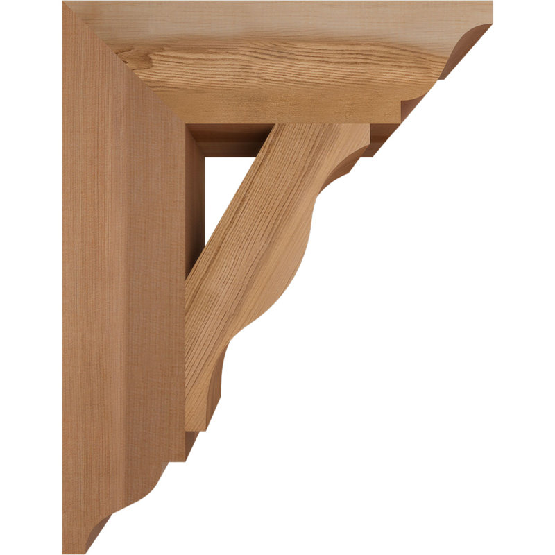 Support traditionnel Funston, Cèdre rouge de l'Ouest, Lisse, H 18 po x l 3,5 po x P 14 po