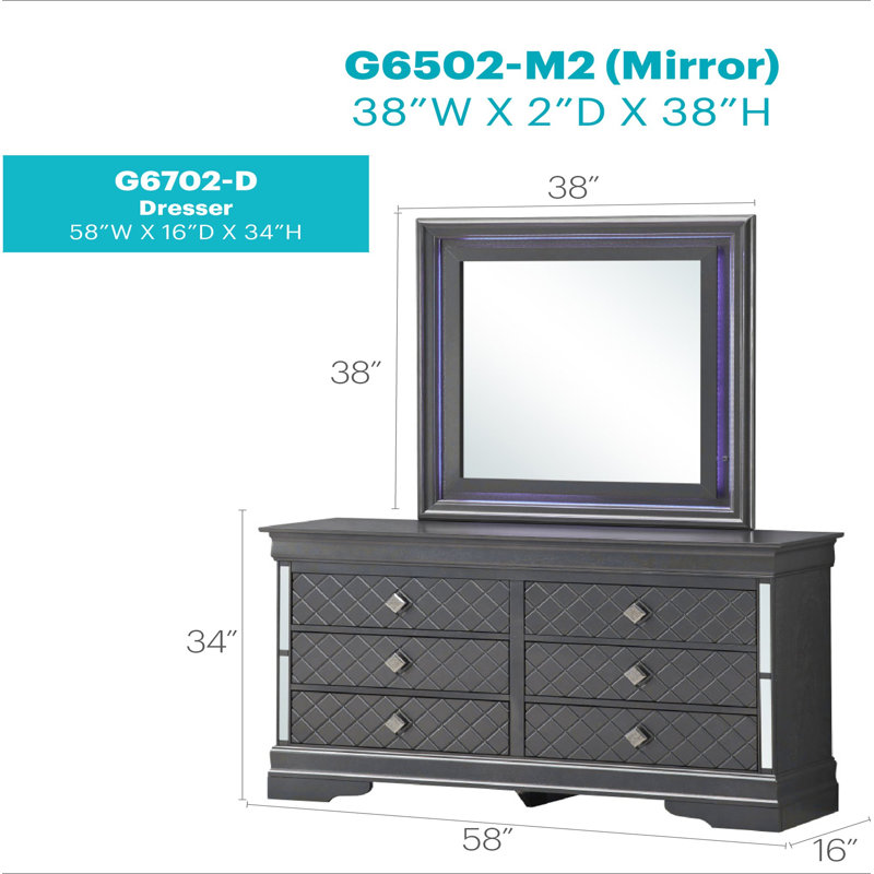 Commode Verona G6702-D, Noir