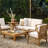 Alyssa Acacia 4-Person Patio Conversation Set with Cushions-362766047-362766032