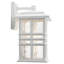 Applique murale d'extérieur 1 lumière blanche en verre martelé 14,25 "Beacon Square-1650856769-1650856798