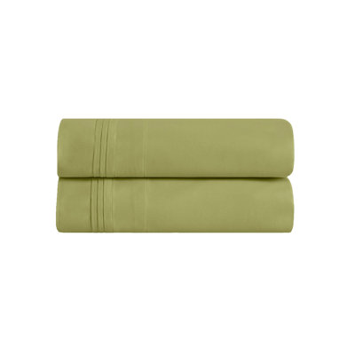 Aldin 650 Thread Count Certified Certified Egyptian Cotton Solid Color Pillowcase Set