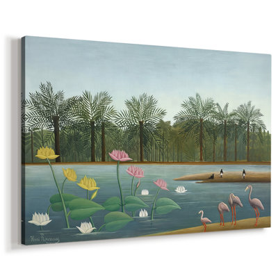 Les flamants roses - Henri Rousseau - Toile tendue avec châssis - 1907
