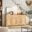 Buffet 63 po avec 3 tiroirs et 4 portes