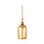 Cloche décorative en métal Cole et gris avec corde suspendue en jute-186812755