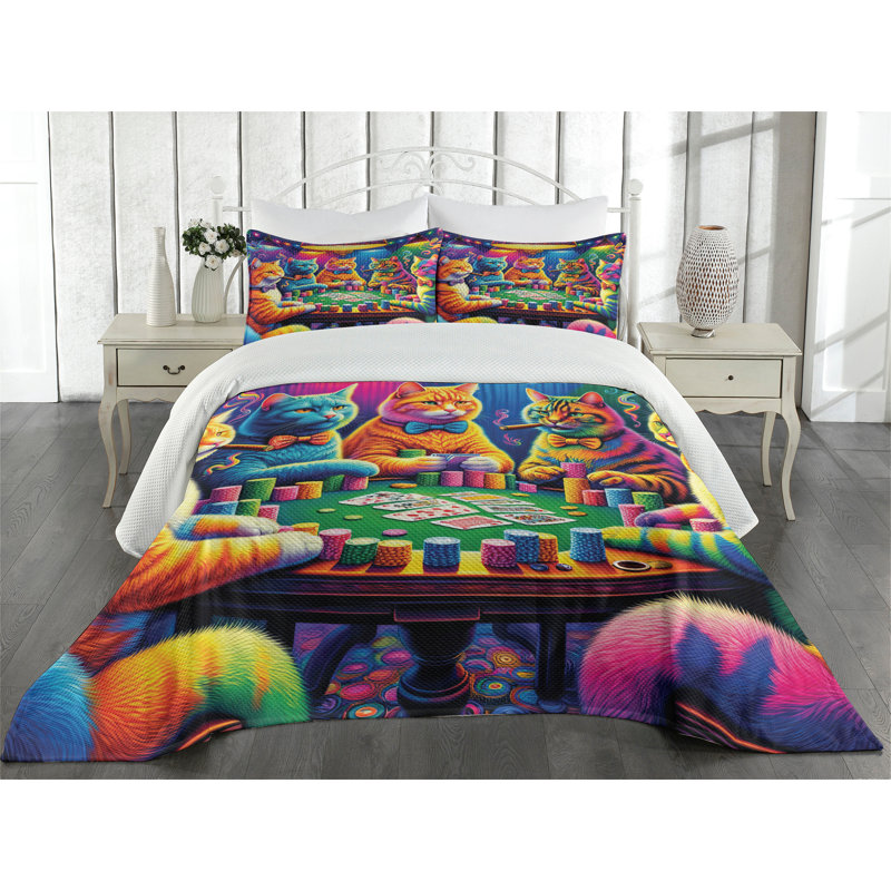 Polyester Coverlet, King Coverlet + 2 Standard Shams