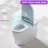 Modern Smart Toilet Elongated Bidet Toilet, Foot Sensor, Wider Heated Seat, Warm Dryer, Wireless Remote Control, Comfortable Chair Height Toilet