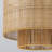 1-Light Bohemian Natural Rattan Drum Single Pendant