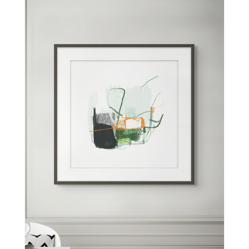 Squid Ink Orange Zest 1 Print, 31.54" H x 31.54" W
