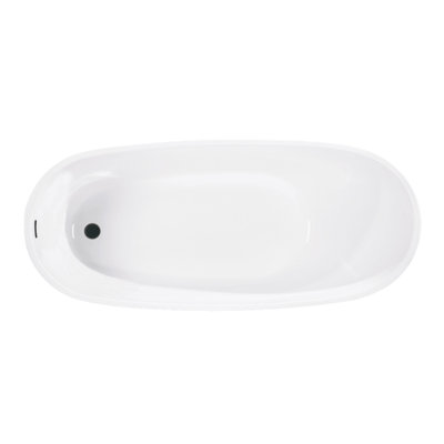 Baignoire autoportante ovale en acrylique 63 po Kingston Eden