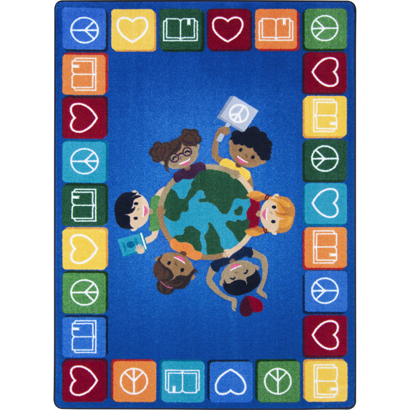 Peaceful Readers Area Rug, Rectangle 7'8" x 10'9"