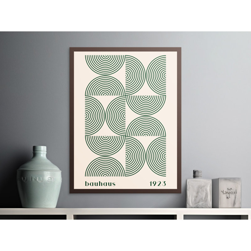 Jemeisha Single Picture Frame Print, 35.56 cm H x 27.94 cm W, White/Green