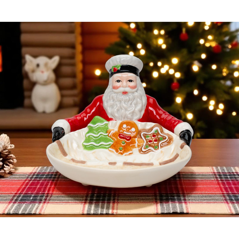 Santa Giftbag Candy Bowl
