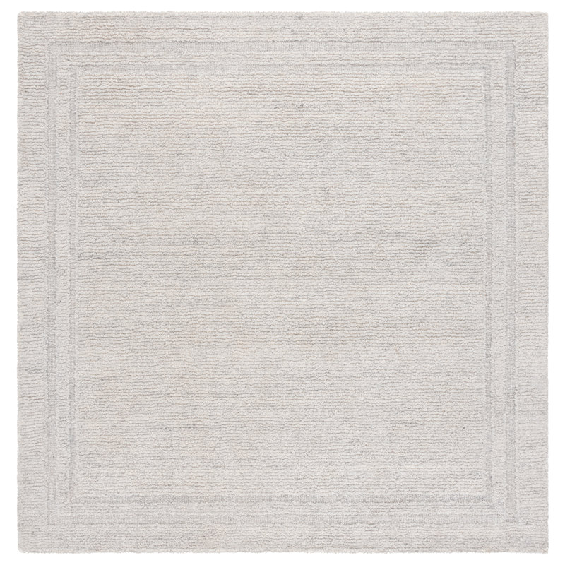 Tapis argent Renewal, Carré 6 pi