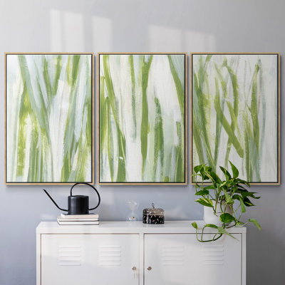 " Verge In Green I " 3 - Pieces