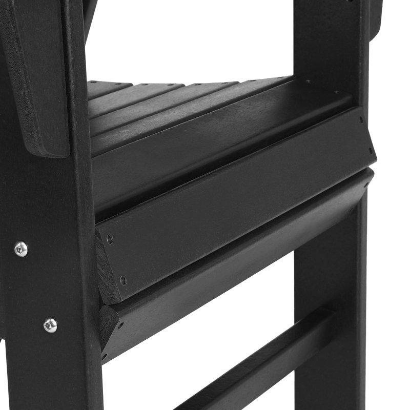 Ensemble de 2 chaises Adirondack Modern Curveback, Black