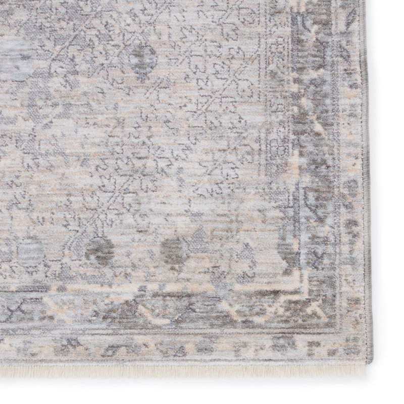 Tapis gris clair Devoria, Rectangle 9 pi x 12 pi