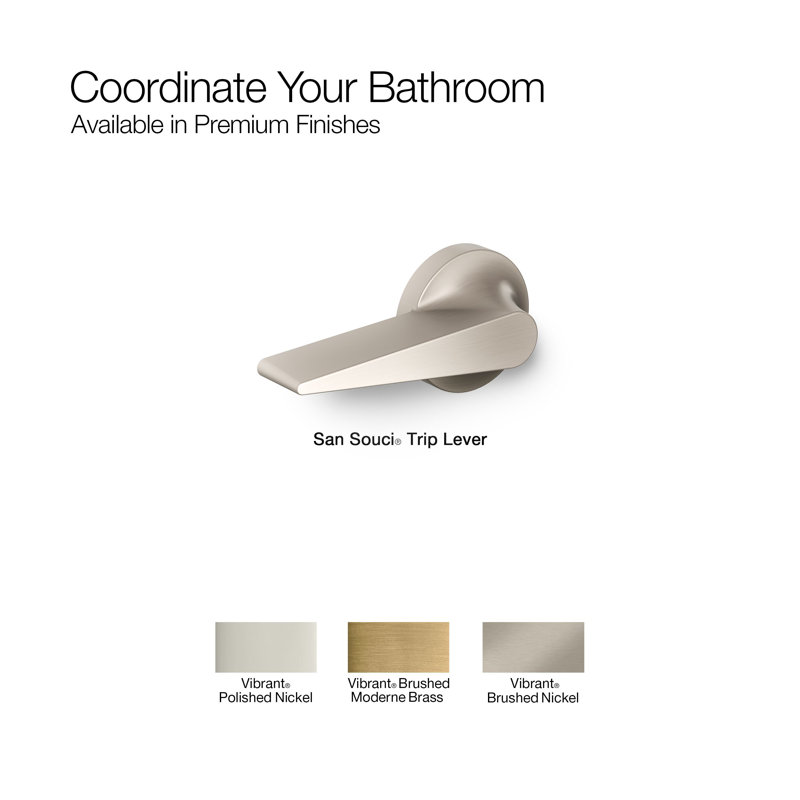 San Souci Trip Lever, Vibrant Brushed Nickel