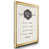 Papier encadré doré sélectionné