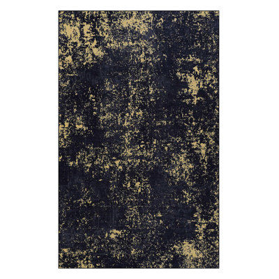 Tapis 9 x 12 lavable - antidérapant, antidérapant, à poils courts, pliable et adapté aux animaux de compagnie, teint, doux et pour la chambre à coucher, le salon, la salle à manger, la décoration de la maison