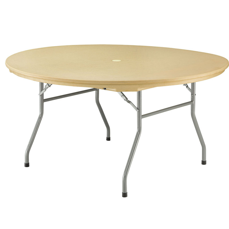 Rhino 60'' Circular Banquet Table, Tan