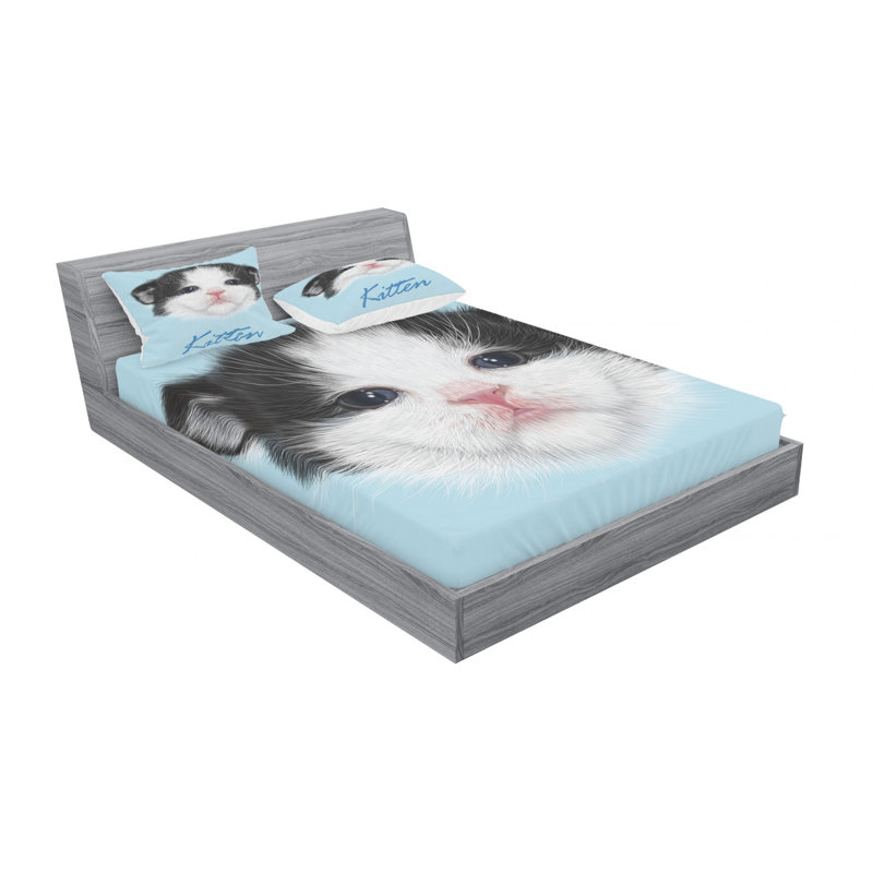 Microfiber Sheet Set, Queen Sheet Set with Fitted Sheet