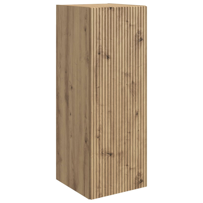  Wall-Mounted Cabinet Engineered Wood Storage Home Office Shelf Modern, Artisan Oak