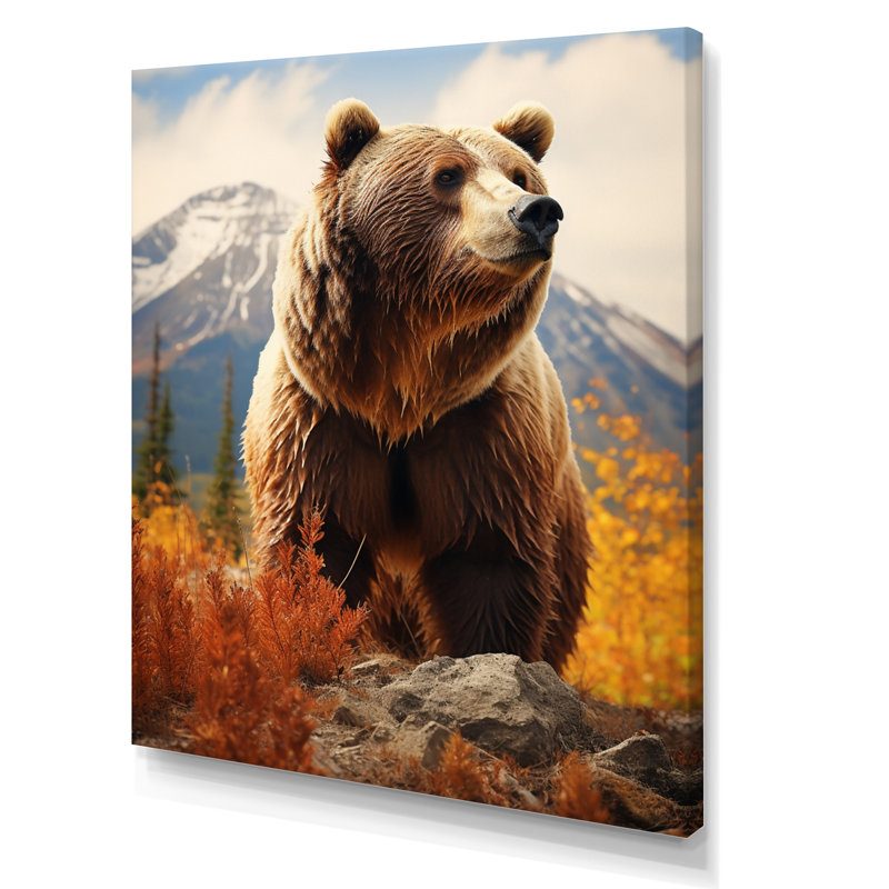 Impression sur toile, Baheerathan Canada Majestic Wildlife I, H 32 po x l 16 po x P 1 po, Toile tendue