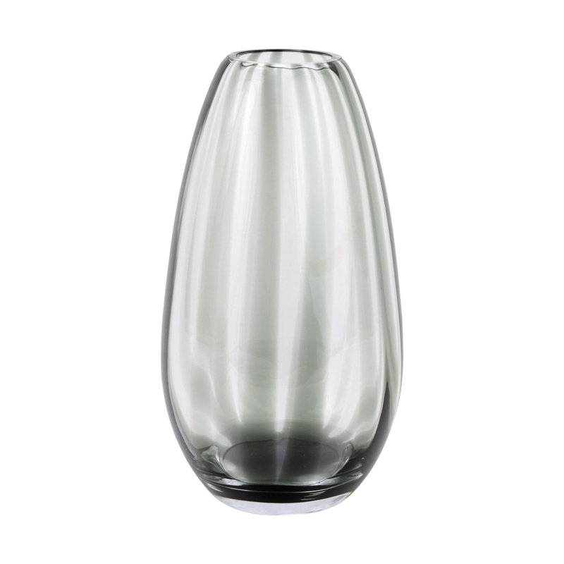 Vase moyen en verre Bolla, Gris
