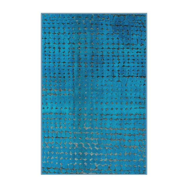 Tapis abstrait moderne 4382, Tapis de couloir 2 pi x 5 pi