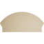26"W x 13-3/8"H x 2-1/2"P Segment Arch Smooth Signature Urethane Combination Pediment, Primed Tan-103255396-113022677