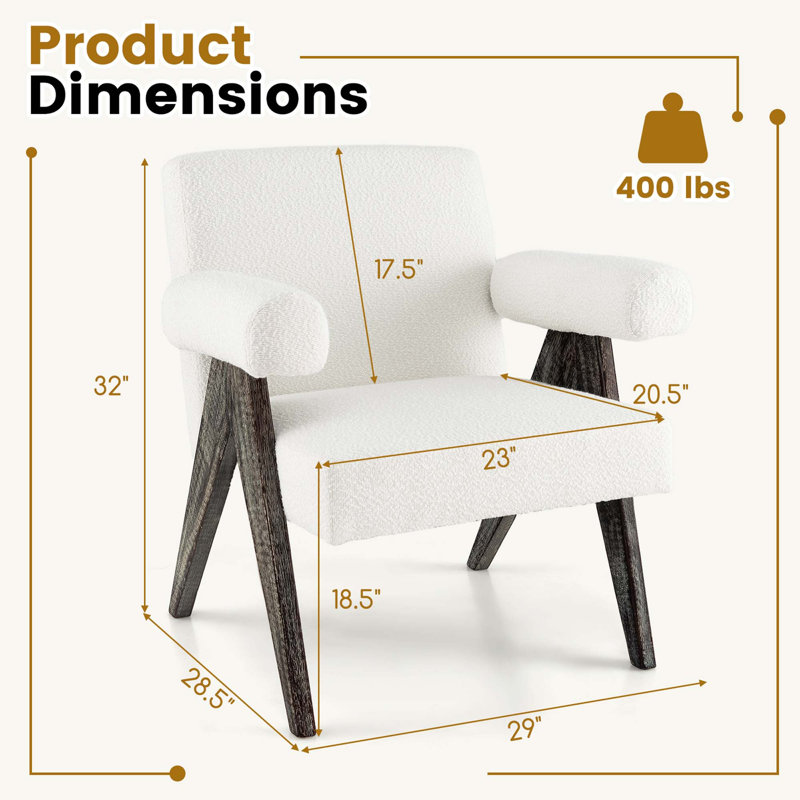 Fauteuil d'appoint 2 pièces George Oliver