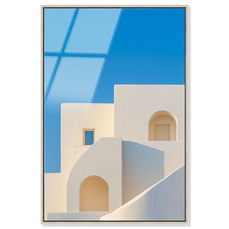 Island Minimalism Print by Oliver Gal, 31"H x 21"W, Silver Floater Frame
