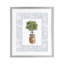 Topiaire en pot avec ruban, reproduction sous verre, design par Carol Robinson-1953348387-1953348391