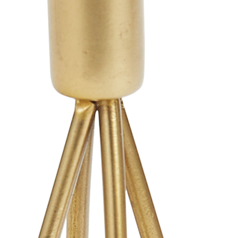 Metal Tabletop Candlestick, 9.50" H x 3.50" W x 3.50" D