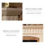 Beige Manufactured Wood Freestanding Fireplace