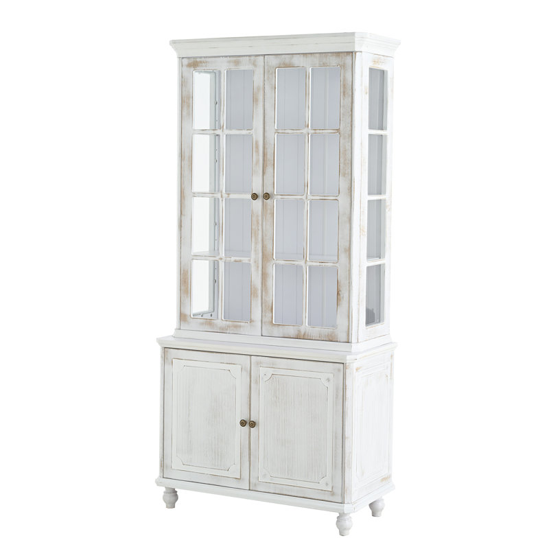 Vitrine 77,5 po H avec rangement