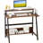 31.5" Computer Desk for Small Spaces, Modern Home Office Desk with Storage Shelf and Monitor Stand-1358367597