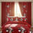 9-Piece Modern Red & Black Geometric Complete Bed in a Bag: Water Repellent Quilted Bedspread, 2 Shams, and 6-Panel Light Filtering Grommet Curtains - Transitional Coverlet Set-121273315-129499540