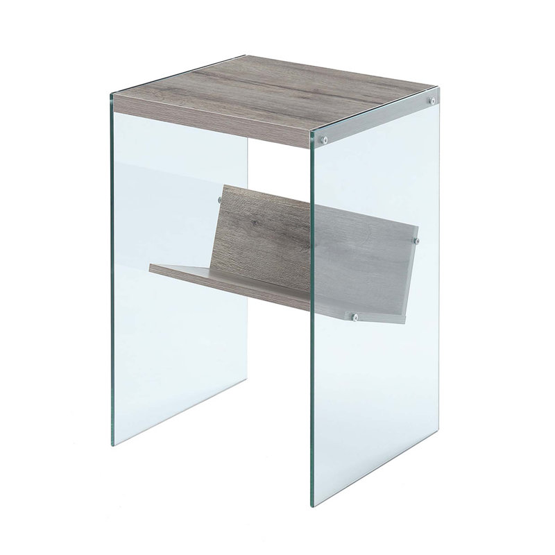 Allegonda Marble Top End Table, Sandstone