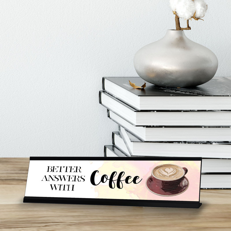 De meilleures réponses avec l'enseigne de bureau café