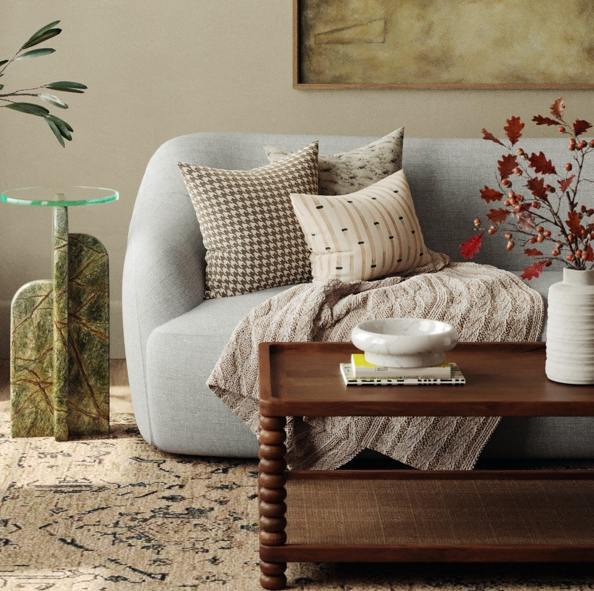 Alyson 52" Acacia Coffee Table