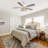 52" Farmhouse Plywood 5 Blades Natural Jute White Ceiling Fan With Light Kit And Remote Control