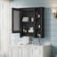 Armoire de salle de bain 3 en 1 avec tablette réglable, barre à serviettes et miroir haute définition pour un rangement intelligent-87938896