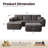 Nathasa 2 - Piece No Assembly Required Upholstery Boneless Sofa, Free Combination Compression Sectional, Cloud-like Couch with Ottoman-1745098338-1745098345
